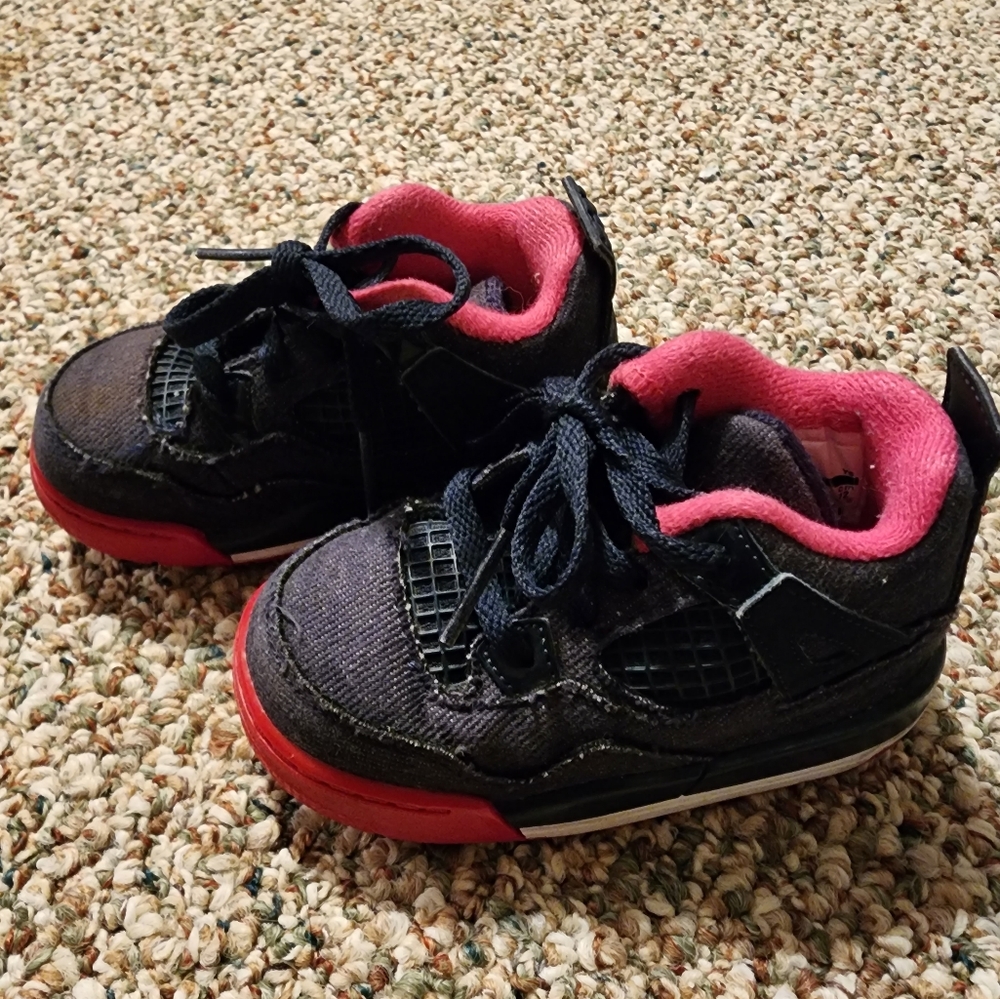 Baby Jordan's Black and Pink, Size 6C